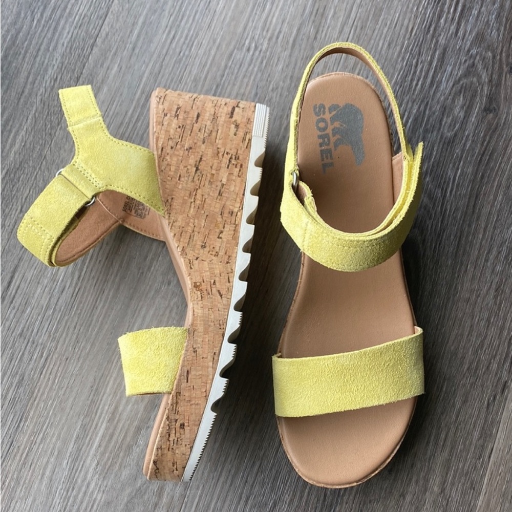 Sorel Cameron Wedge Sandal Yellow